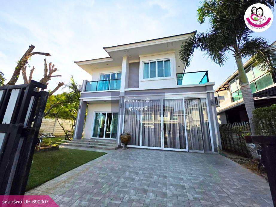 บ้านเดี่ยว 2 ชั้น หมู่บ้านศิริทรัพย์ 3 เลควิว ต.กุดลาด อ.เมือง จ.อุบลราชธานี