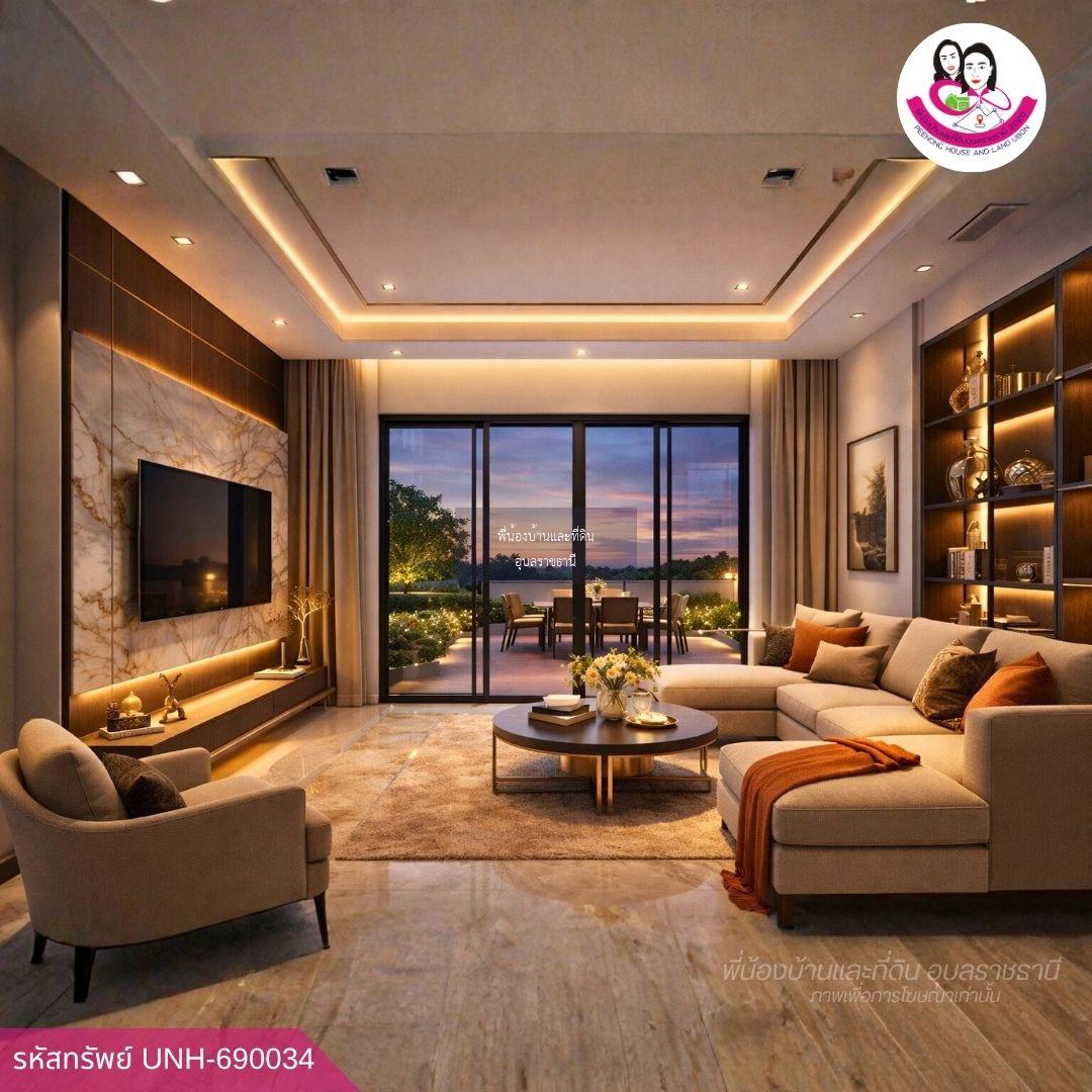 บ้านใหม่ ทำเลเงียบสงบ เป็นส่วนตัว ใกล้ตัวเมืองอุบล