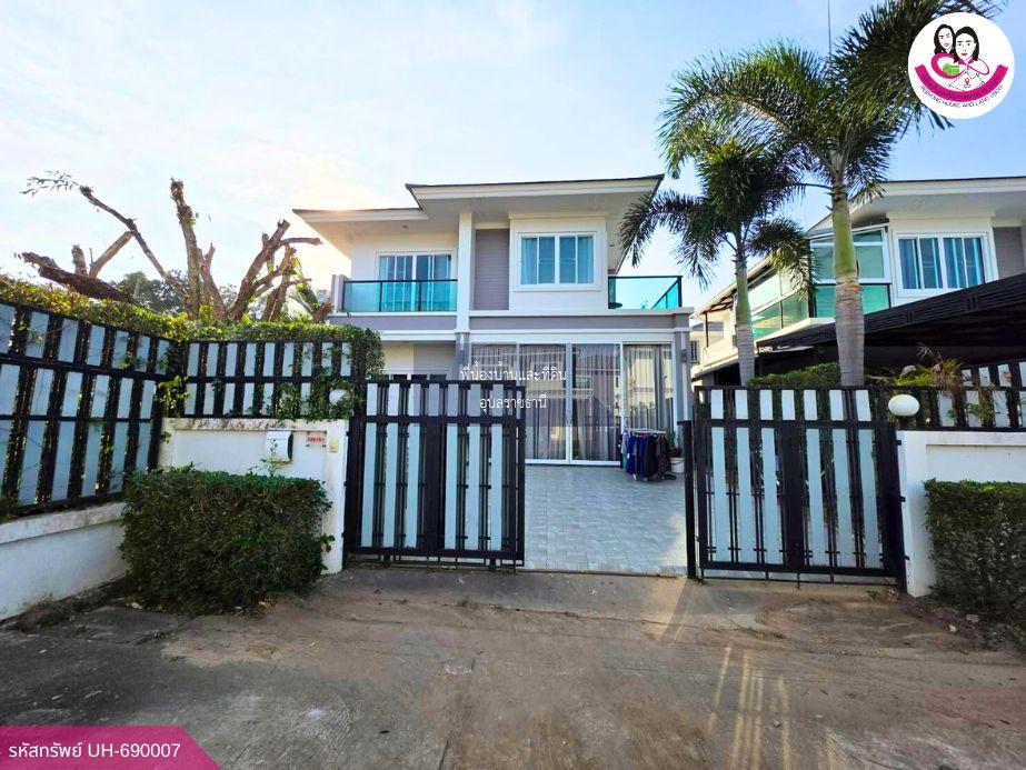 บ้านเดี่ยว 2 ชั้น หมู่บ้านศิริทรัพย์ 3 เลควิว ต.กุดลาด อ.เมือง จ.อุบลราชธานี